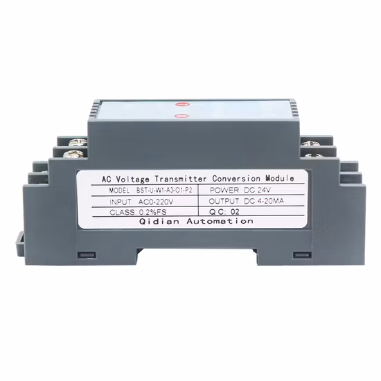 AC Voltage Transducer 380V to 4-20mA Voltage and Current Signals.