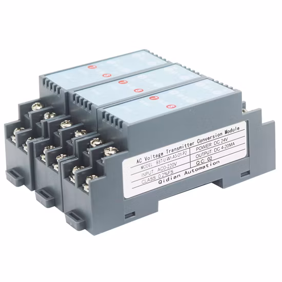 AC Voltage Transducer 380V to 4-20mA Voltage and Current Signals.